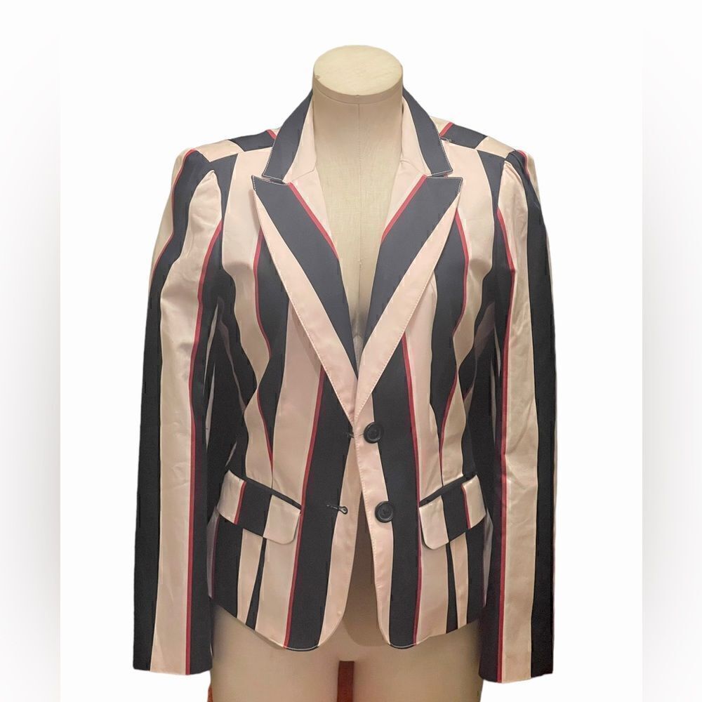 Chic Tommy Hilfiger Striped Stretch Blazer
